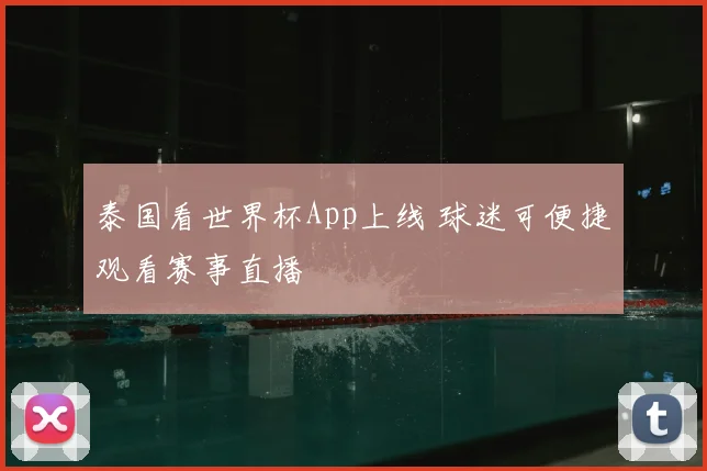 泰国看世界杯App上线 球迷可便捷观看赛事直播